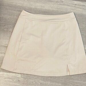 Lady Hagen Tan Pull On Skort Elastic Waist Size Medium Tennis Pickleball Golf